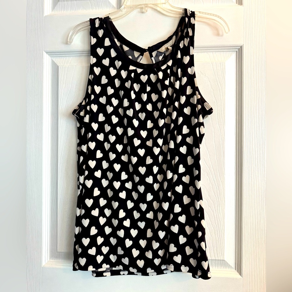 Banana Republic Hearts Sleeveless Top